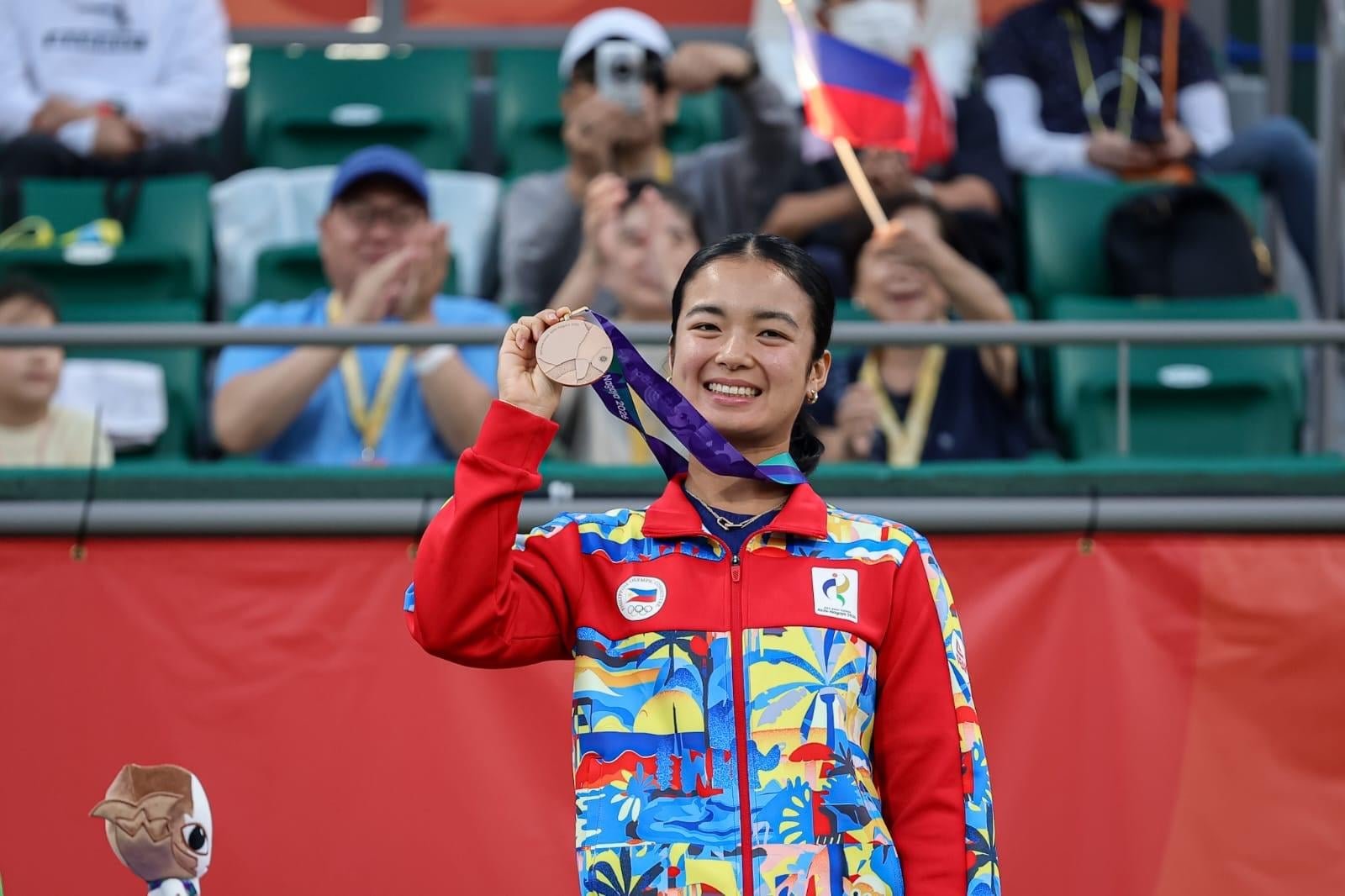 Alex Eala representing the Philippines in tennis